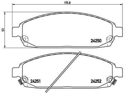 BREMBO P 37 010 Číslo výrobce: 24251. EAN: 8020584060896.