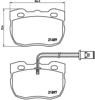 BREMBO P 44 004 Číslo výrobce: 21897. EAN: 8020584053270.