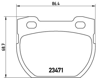 BREMBO P 44 006 Číslo výrobce: 23471. EAN: 8020584053294.