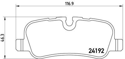 BREMBO P 44 013 Číslo výrobce: 24192. EAN: 8020584053362.