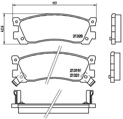 BREMBO P 49 025 Číslo výrobce: 21320. EAN: 8020584053621.