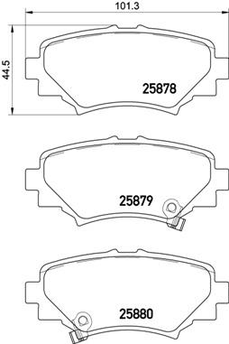 BREMBO P 49 049 Číslo výrobce: 25879. EAN: 8020584112625.