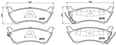 BREMBO P 50 040 Číslo výrobce: 23191. EAN: 8020584054123.