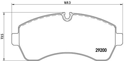 BREMBO P 50 059 Číslo výrobce: 29200. EAN: 8020584059555.
