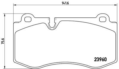 BREMBO P 50 074X Číslo výrobce: 23960. EAN: 8020584068977.
