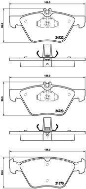 BREMBO P 50 075 Číslo výrobce: 24722. EAN: 8020584061145.