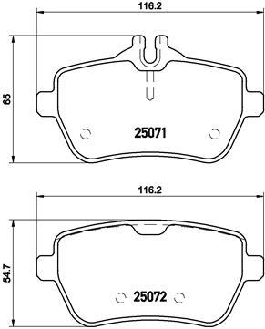 BREMBO P 50 103 Číslo výrobce: 25072. EAN: 8020584104873.