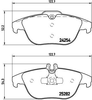 BREMBO P 50 104 Číslo výrobce: 24254. EAN: 8020584104880.