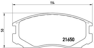 BREMBO P 54 015 Číslo výrobce: 21650. EAN: 8020584054628.