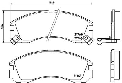 BREMBO P 54 017X EAN: 8020584115015.