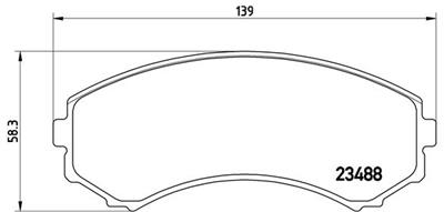 BREMBO P 54 029 Číslo výrobce: 23488. EAN: 8020584054765.