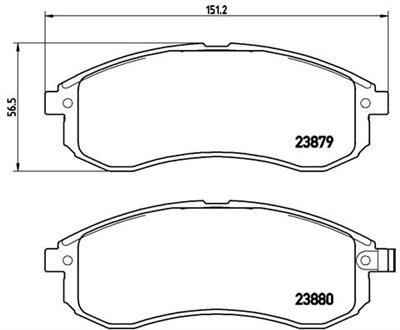 BREMBO P 54 033 Číslo výrobce: 23880. EAN: 8020584054802.