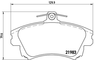 BREMBO P 54 036 Číslo výrobce: 21983. EAN: 8020584061299.