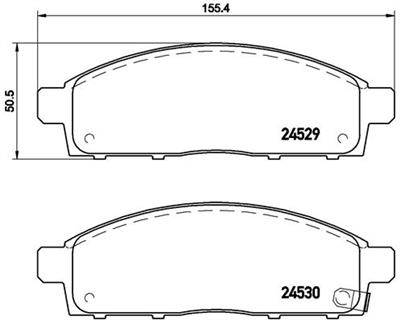 BREMBO P 54 038 Číslo výrobce: 24530. EAN: 8020584061312.