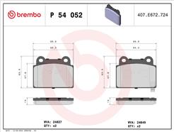 BREMBO P 54 052