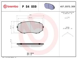 BREMBO P 54 059