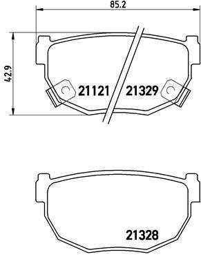 BREMBO P 56 010 Číslo výrobce: 21328. EAN: 8020584054901.