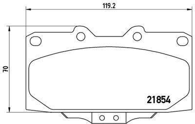 BREMBO P 56 034 Číslo výrobce: 21854. EAN: 8020584055144.