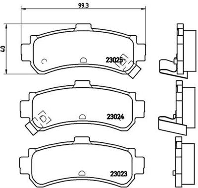 BREMBO P 56 035 Číslo výrobce: 23024. EAN: 8020584055151.