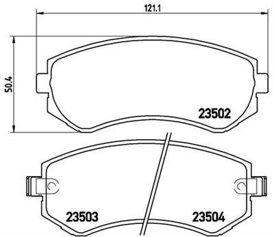 BREMBO P 56 039 Číslo výrobce: 23503. EAN: 8020584055199.