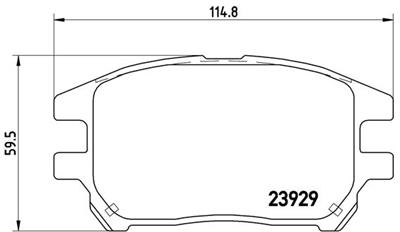 BREMBO P 56 050 Číslo výrobce: 23929. EAN: 8020584055304.