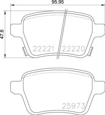 BREMBO P 59 086 Číslo výrobce: 22221. EAN: 8020584083925.