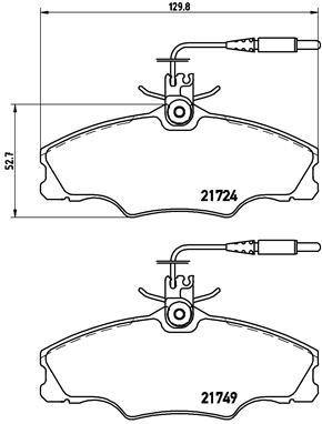 BREMBO P 61 056 Číslo výrobce: 21749. EAN: 8020584056325.