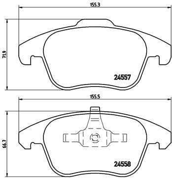 BREMBO P 61 086 Číslo výrobce: 24558. EAN: 8020584061640.