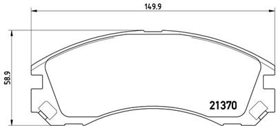 BREMBO P 61 089 Číslo výrobce: 21370. EAN: 8020584061671.