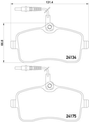 BREMBO P 61 109 Číslo výrobce: 24175. EAN: 8020584103579.
