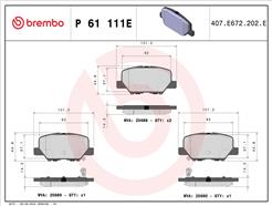 BREMBO P 61 111E