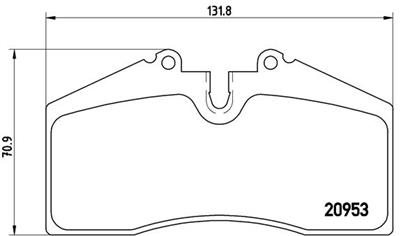 BREMBO P 65 005 Číslo výrobce: 20953. EAN: 8020584056608.