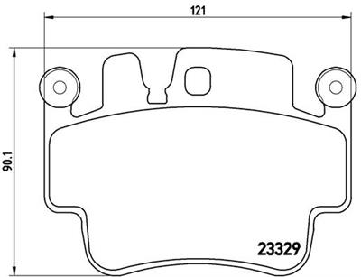 BREMBO P 65 009 Číslo výrobce: 23329. EAN: 8020584059876.