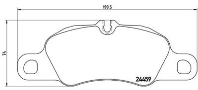 BREMBO P 65 019 Číslo výrobce: 24459. EAN: 8020584090794.