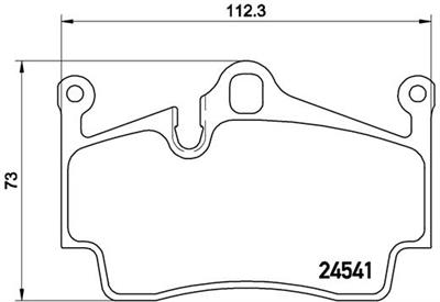 BREMBO P 65 028 Číslo výrobce: 24541. EAN: 8020584109830.