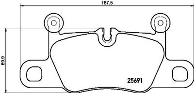 BREMBO P 65 031 Číslo výrobce: 25691. EAN: 8020584112199.