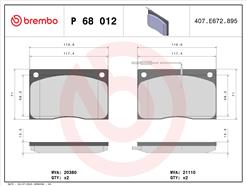 BREMBO P 68 012
