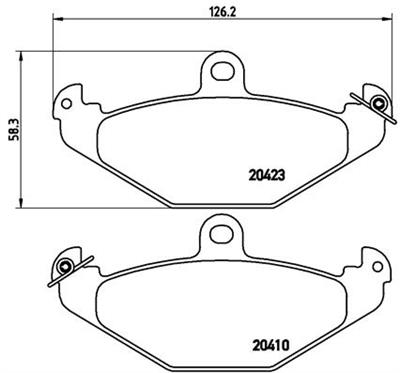 BREMBO P 68 017 Číslo výrobce: 20423. EAN: 8020584056806.