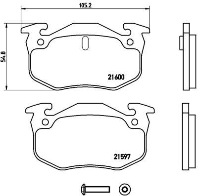 BREMBO P 68 018 Číslo výrobce: 21600. EAN: 8020584056813.