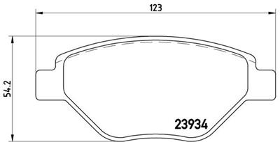 BREMBO P 68 031 Číslo výrobce: 23934. EAN: 8020584056943.