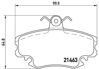 BREMBO P 68 038 Číslo výrobce: 21463. EAN: 8020584061893.