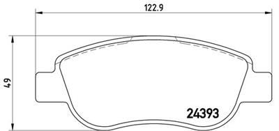 BREMBO P 68 049 Číslo výrobce: 24393. EAN: 8020584062005.