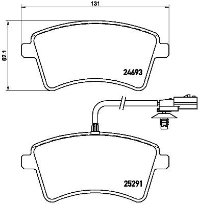 BREMBO P 68 058 Číslo výrobce: 25291. EAN: 8020584103739.