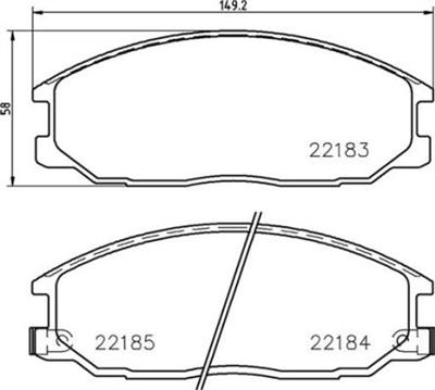 BREMBO P 77 002 Číslo výrobce: 22184. EAN: 8020584086940.