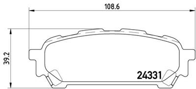 BREMBO P 78 014 Číslo výrobce: 24331. EAN: 8020584059654.