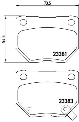 BREMBO P 78 016 Číslo výrobce: 23382. EAN: 8020584062050.