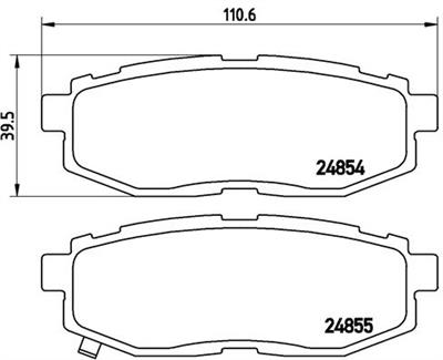 BREMBO P 78 018 Číslo výrobce: 24854. EAN: 8020584090862.