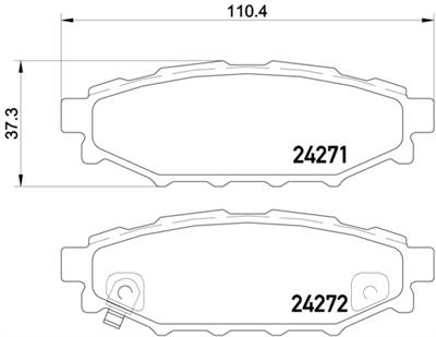 BREMBO P 78 020 Číslo výrobce: 24271. EAN: 8020584103746.