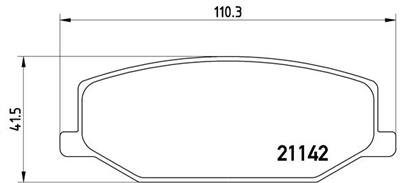 BREMBO P 79 001 Číslo výrobce: 21142. EAN: 8020584057216.