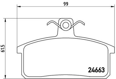 BREMBO P 79 007 Číslo výrobce: 24663. EAN: 8020584057278.